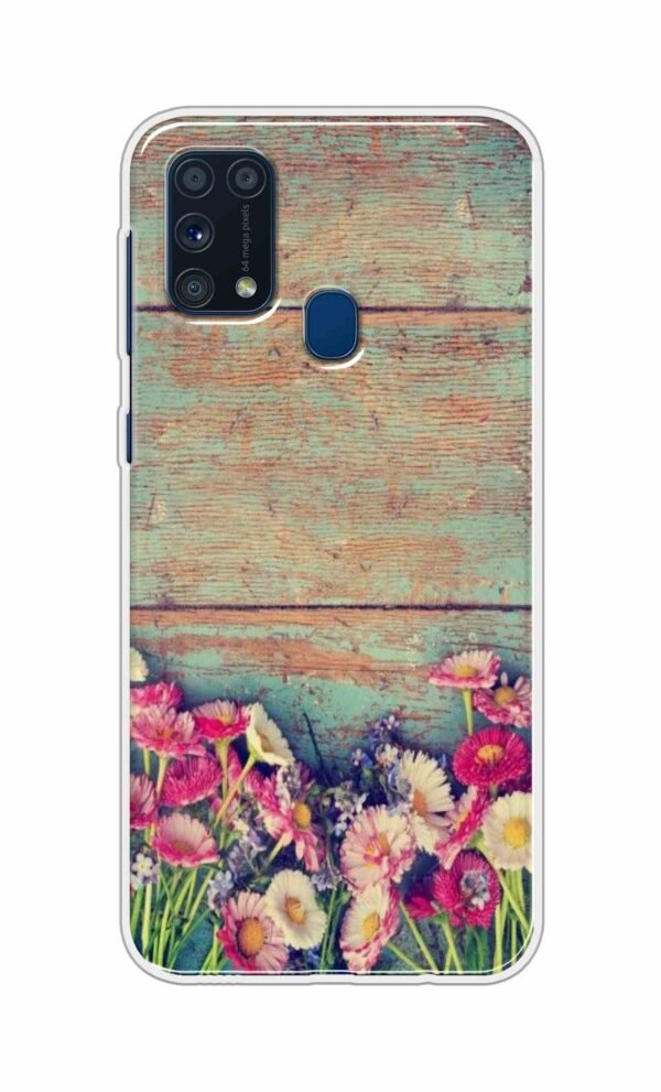 Flower Style Back Case For Samsung Galaxy M31