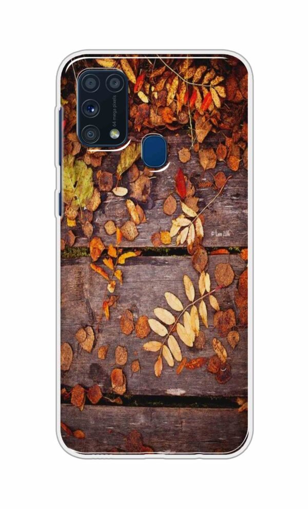 Leaves on Wood Back Case For Samsung Galaxy M31