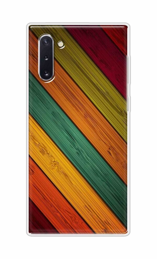 Colorful wooden texture Back Case For Samsung Galaxy Note 10