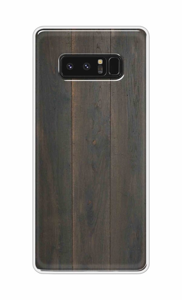 Blackish Wooden Texture Back Case For Samsung Galaxy Note 8