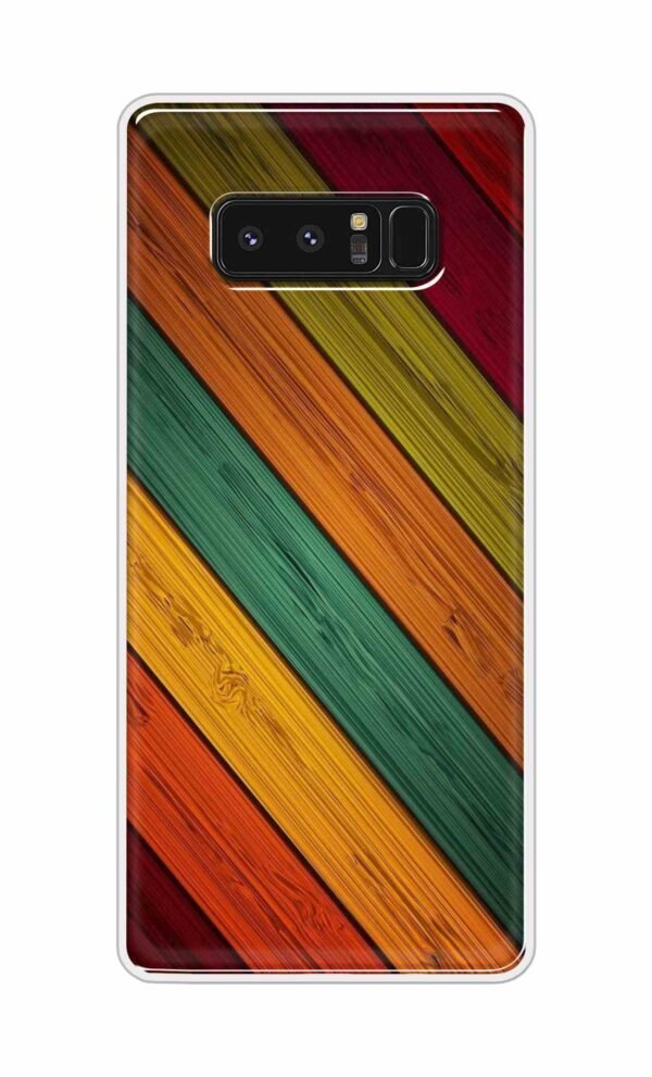 Colorful wooden texture Back Case For Samsung Galaxy Note 8