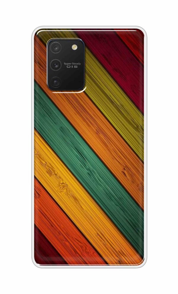 Colorful wooden texture Back Case For Samsung Galaxy S10 Lite