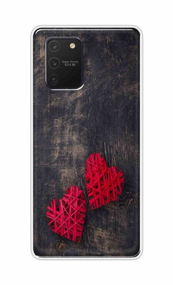 Heart with Wooden Background Back Case For Samsung Galaxy S10 Lite