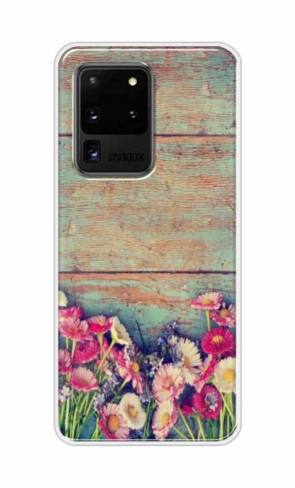 Flower Style Back Case For Samsung Galaxy S20 Ultra
