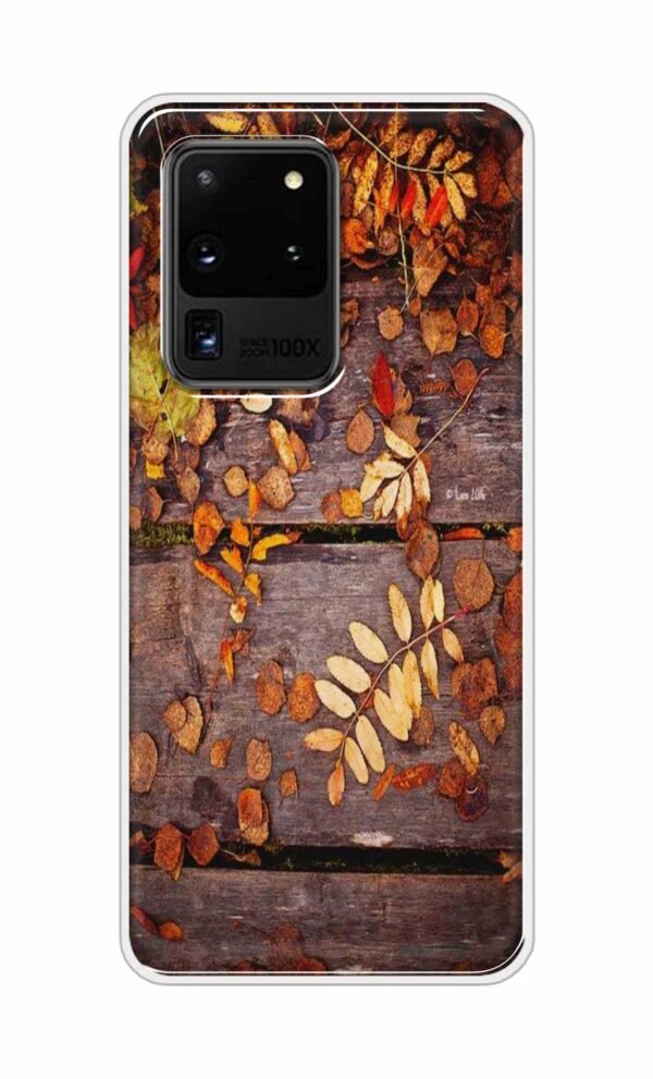 Leaves on Wood Back Case For Samsung Galaxy S20 Ultra