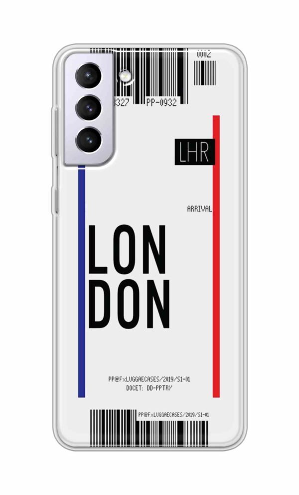 London Ticket Back Case For Samsung Galaxy S21