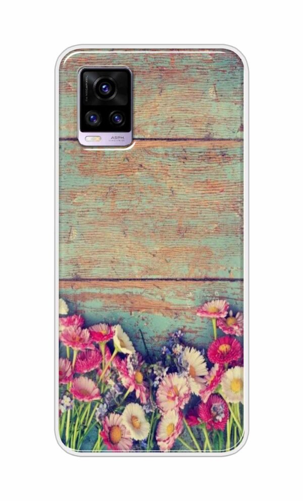 Flower Style Back Case For Vivo V20