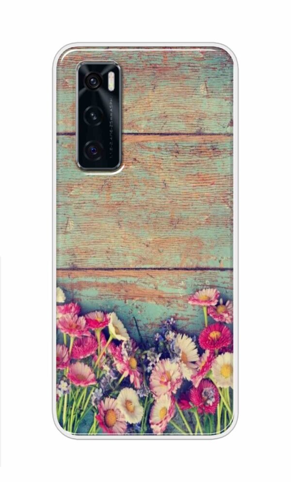 Flower Style Back Case For Vivo V20 SE