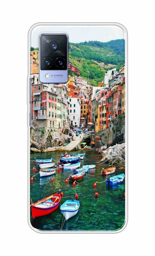 Water-Boat- Homes Back Case For Vivo V21