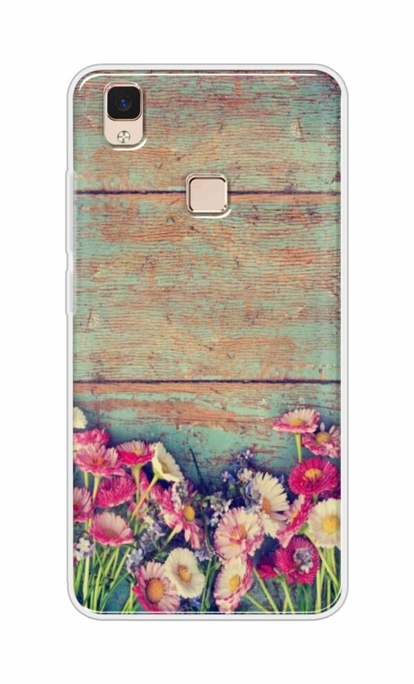 Flower Style Back Case For Vivo V3