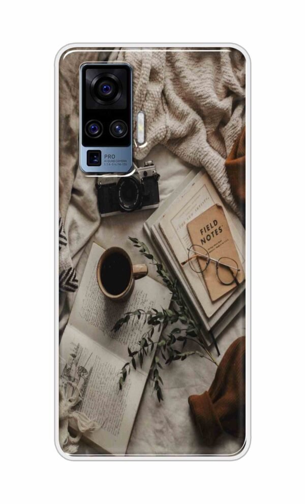 Notepad-Pen-Specs Back Case For Vivo X50 Pro