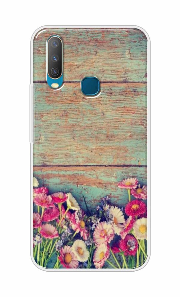 Flower Style Back Case For Vivo Y17