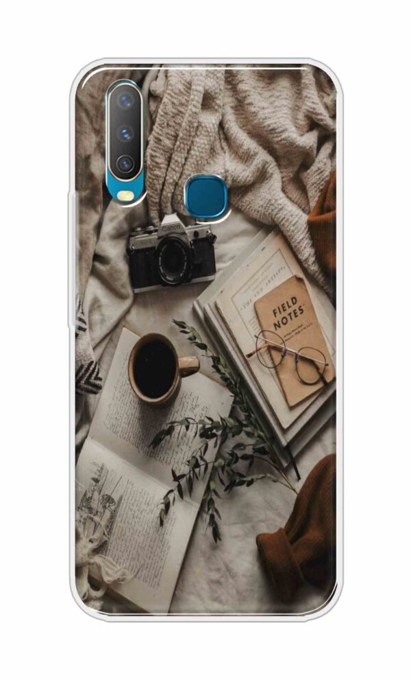 Notepad-Pen-Specs Back Case For Vivo Y17