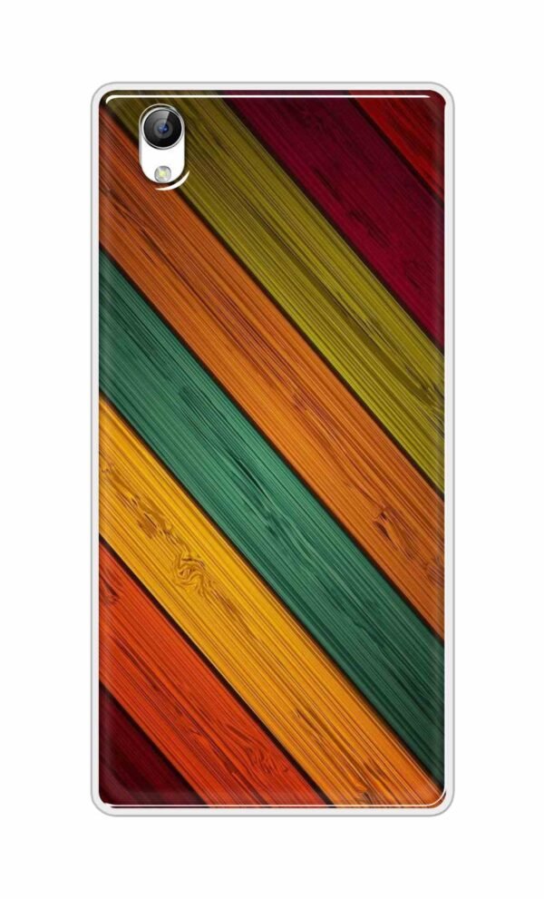 Colorful wooden texture Back Case For Vivo Y51