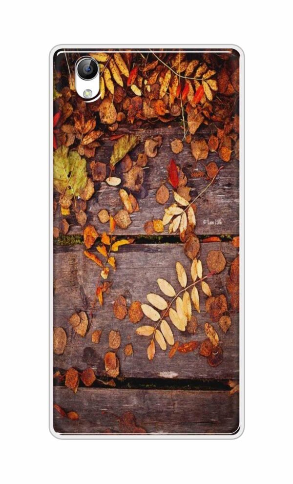Leaves on Wood Back Case For Vivo Y51