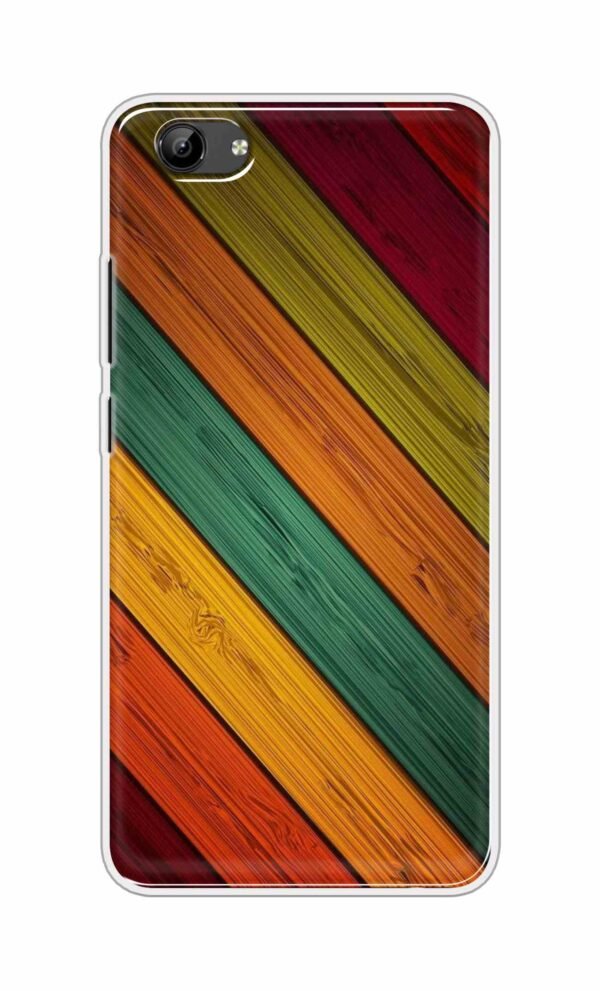 Colorful wooden texture Back Case For Vivo Y71i