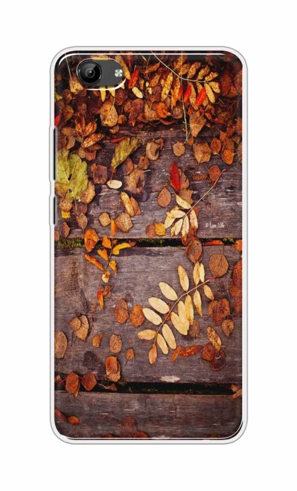 Leaves on Wood Back Case For Vivo Y71i