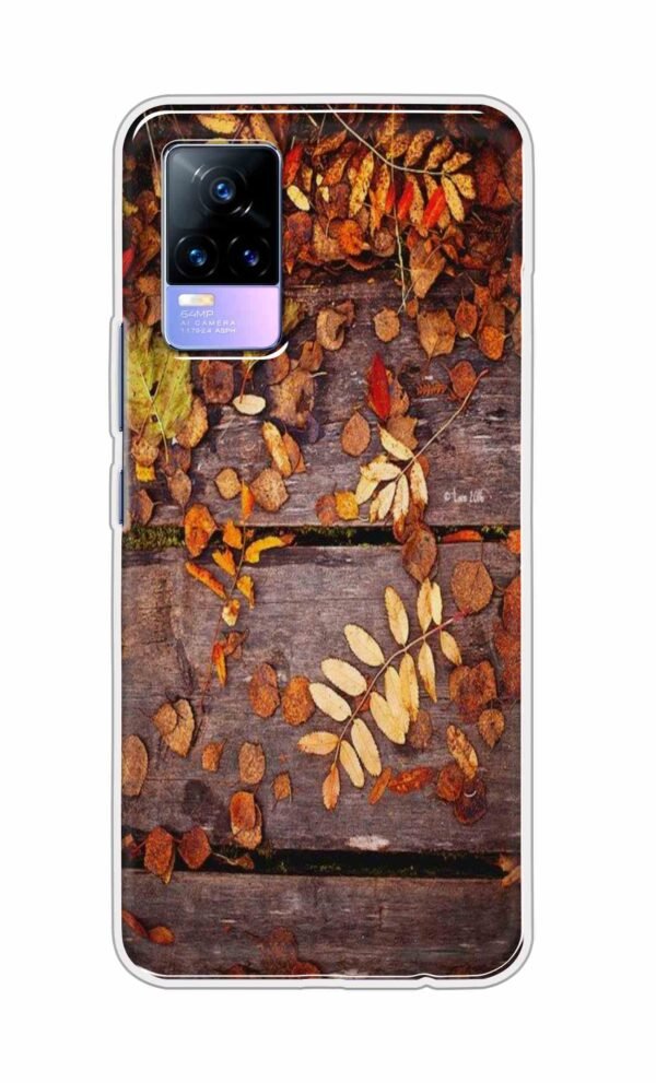 Leaves on Wood Back Case For Vivo Y73