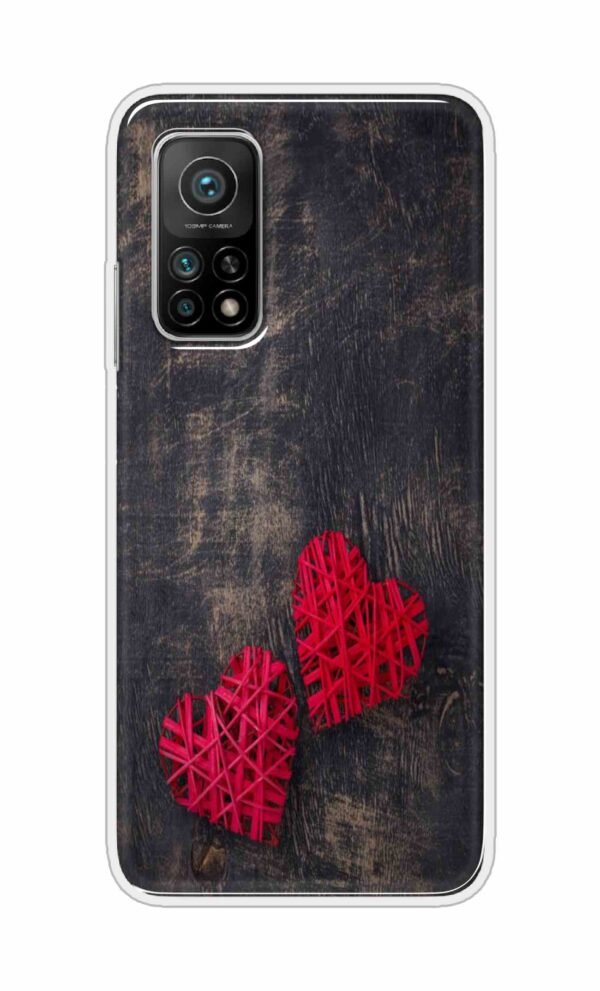 Heart with Wooden Background Back Case For Xiaomi Mi 10T 5G