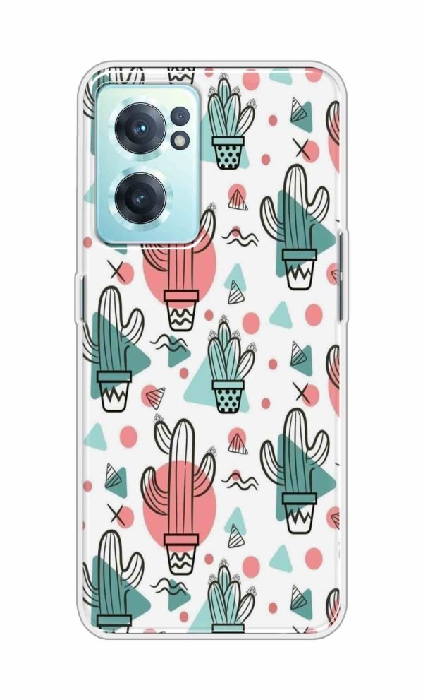Cactus Pattern Back Case For OnePlus Nord CE 2 5G