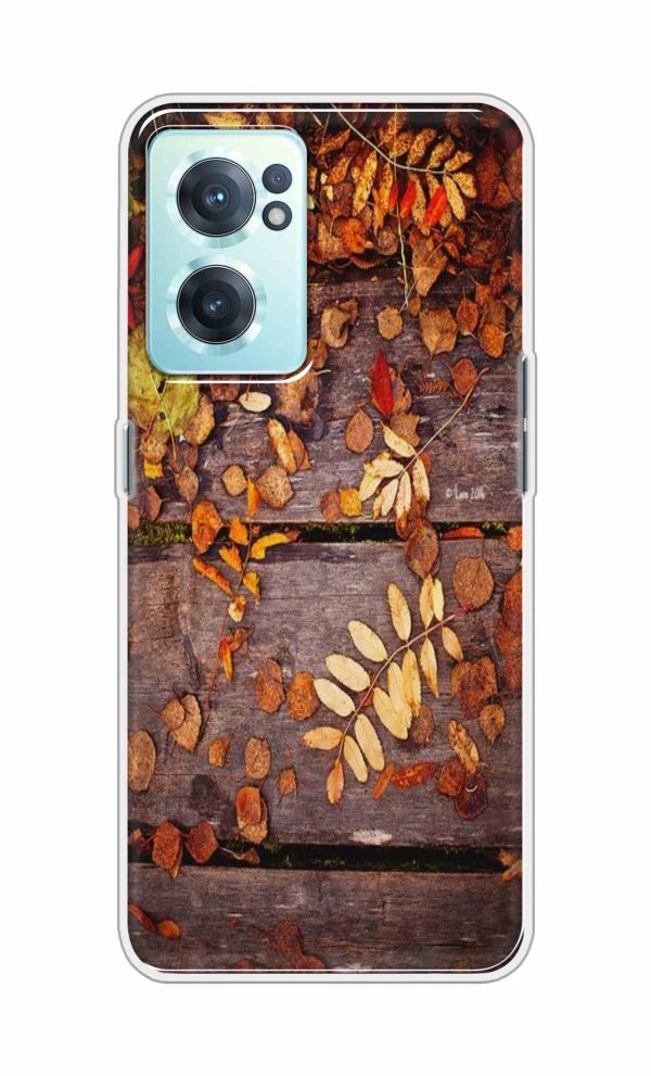 Leaves on Wood Back Case For OnePlus Nord CE 2 5G
