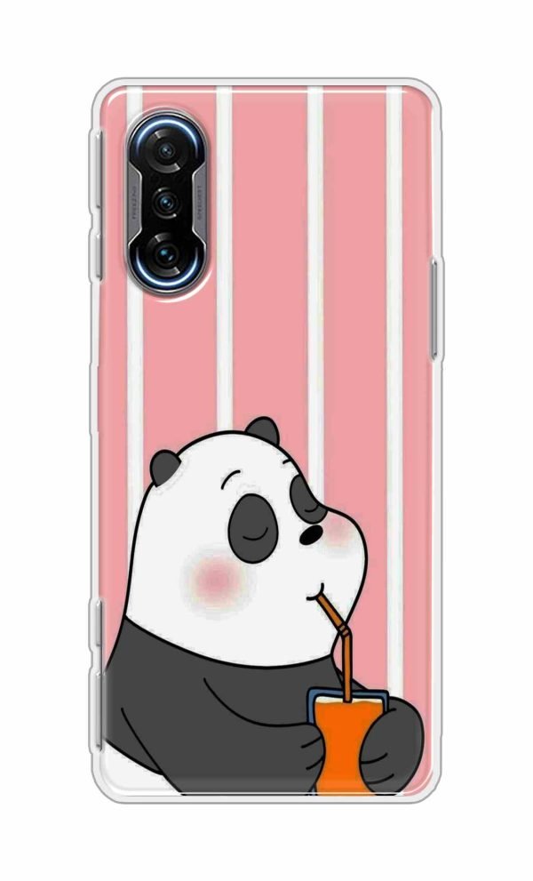 Drinking Panda Back Case For Poco F3 GT 5G