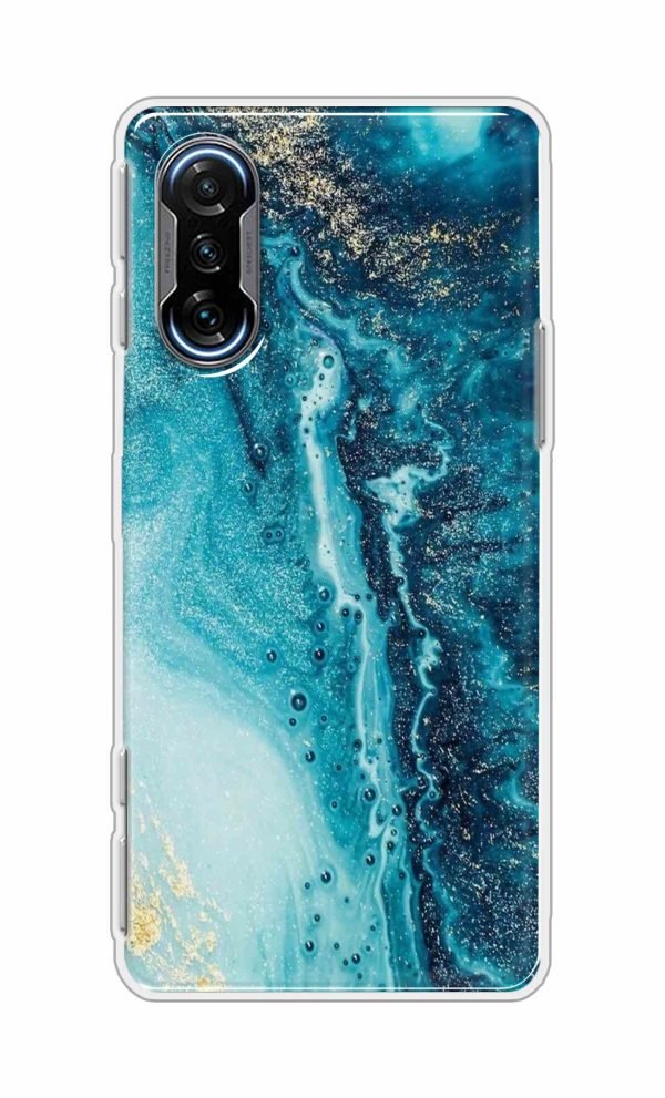 Marble Print Back Case For Poco F3 GT 5G