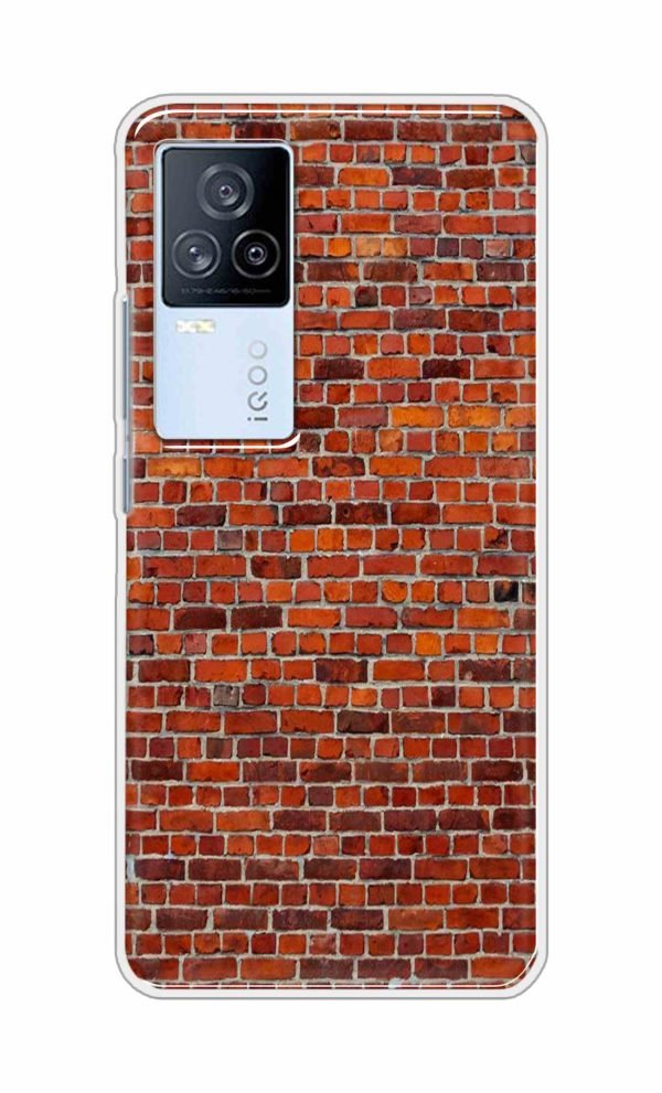 Bricks Texture Back Case For iQOO 7