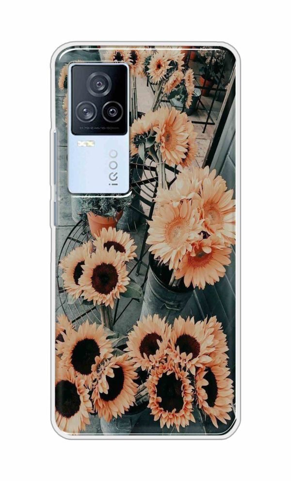 Bright Flowers Back Case For iQOO 7