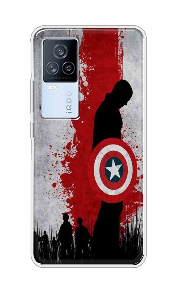 Captain Ameria Design Back Case For iQOO 7