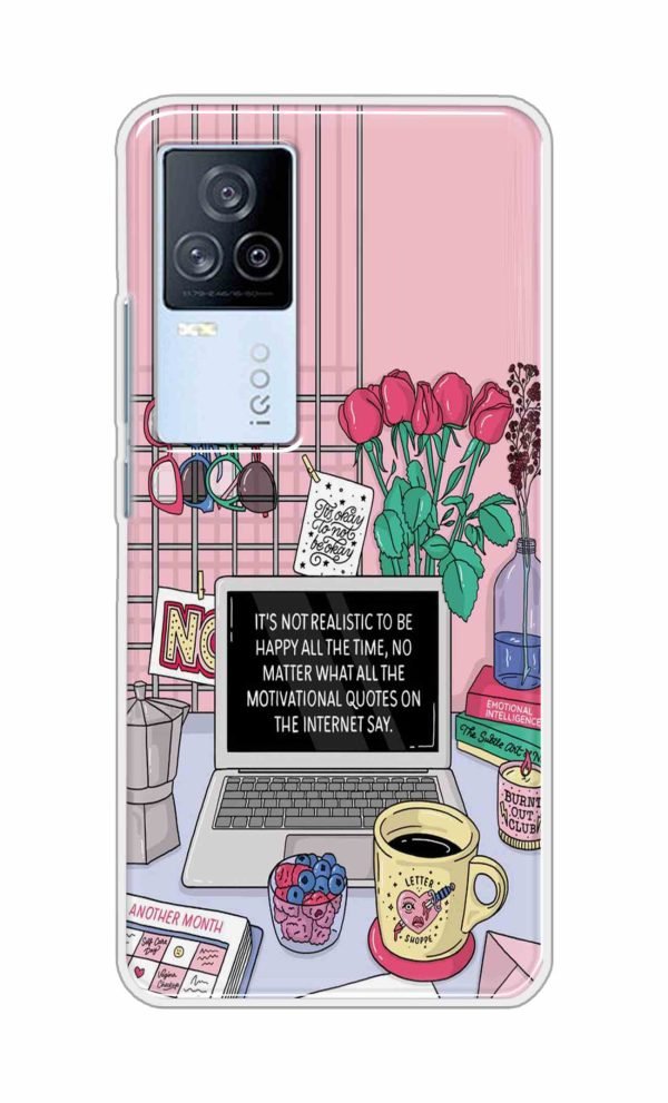 Girl Motivation Back Case For iQOO 7