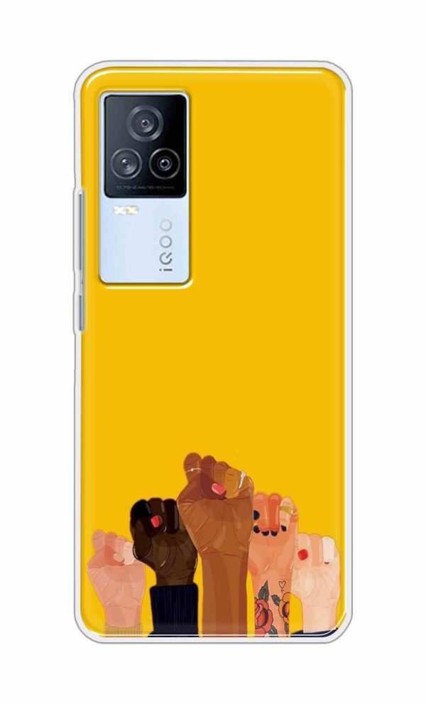 Girl Power Fist Back Case For iQOO 7