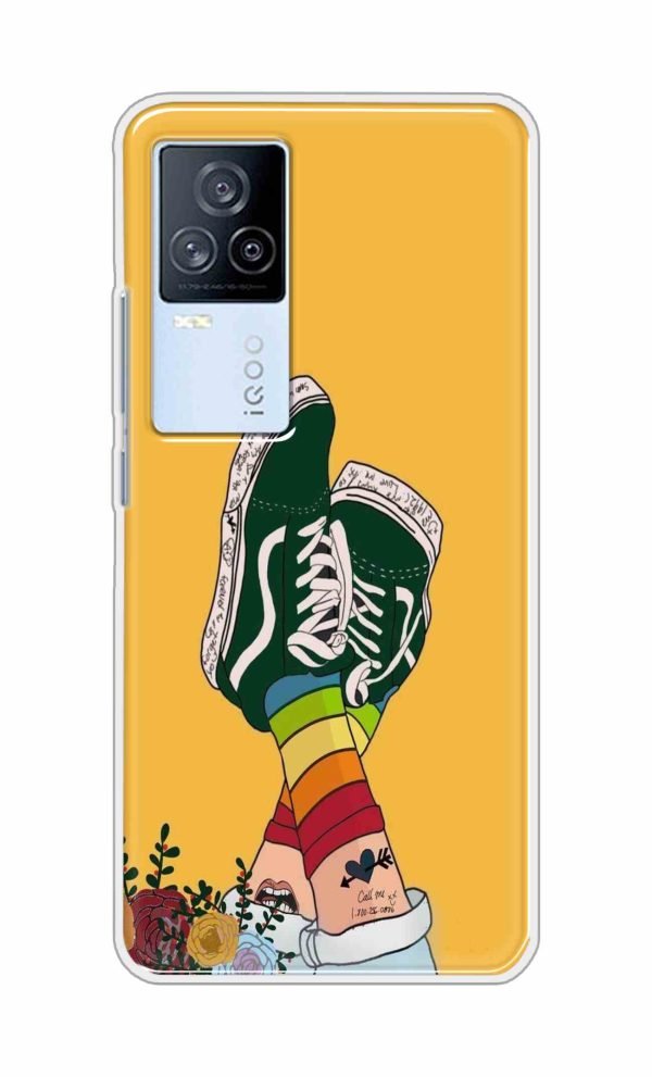 Girl Shoes Style Back Case For iQOO 7