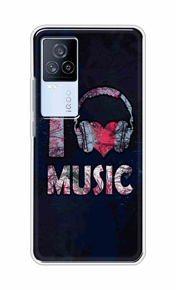 I Love Music Back Case For iQOO 7