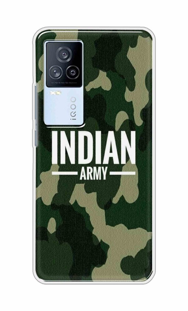 Indian Army Back Case For iQOO 7