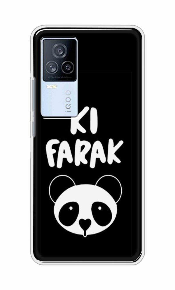Ki Farak Panda Back Case For iQOO 7