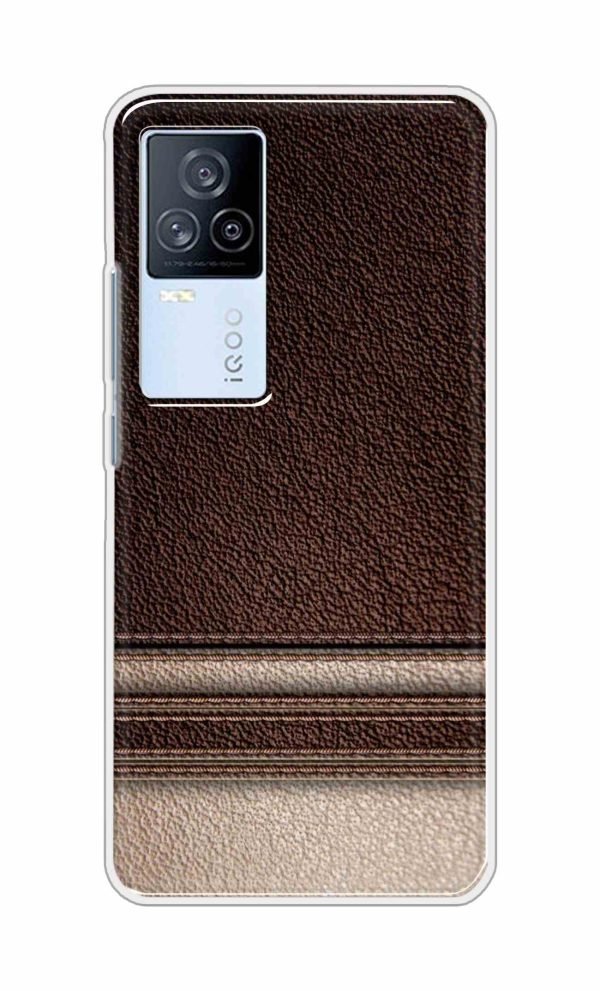 Leather Style Back Case For iQOO 7