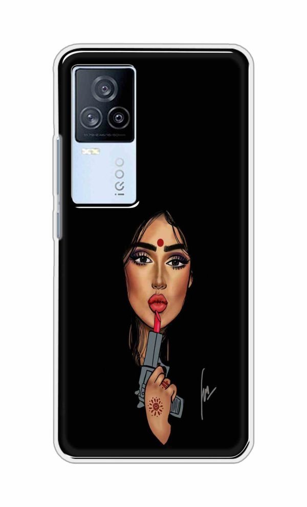 Lipstick Gun Back Case For iQOO 7