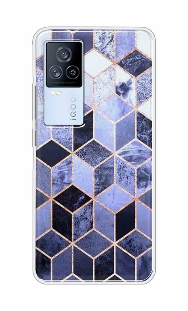 Marble Back Case For iQOO 7